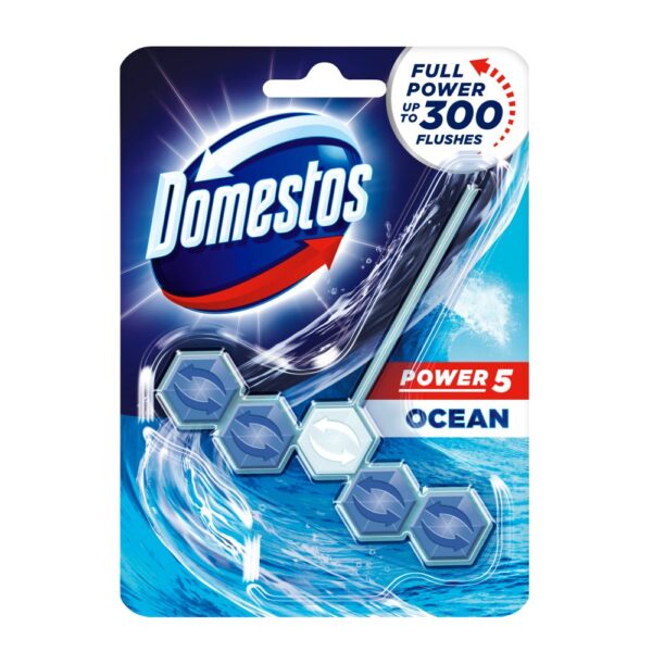 Power 5 Toilet Rim Block Hanger Ocean Scented 55g